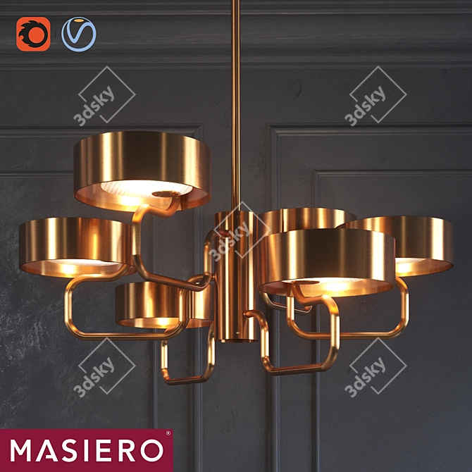 Masiero Sound S6: Elegant Illumination for Your Space 3D model image 1