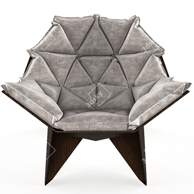 Modern Comfort Lounge Chair 3D model image 2