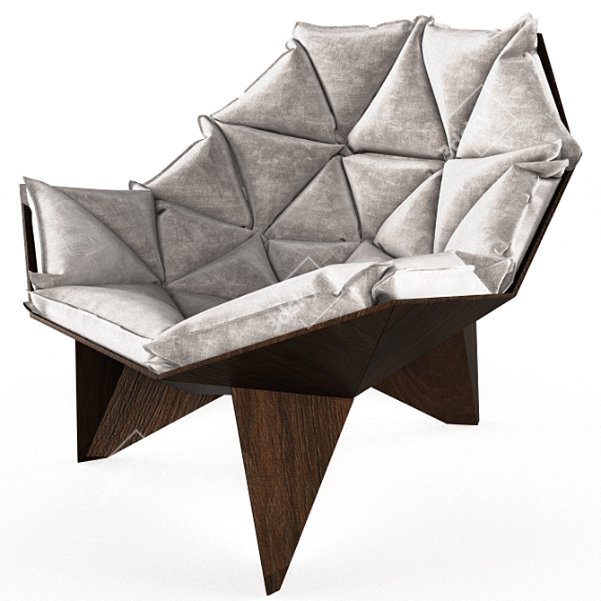 Modern Comfort Lounge Chair 3D model image 3