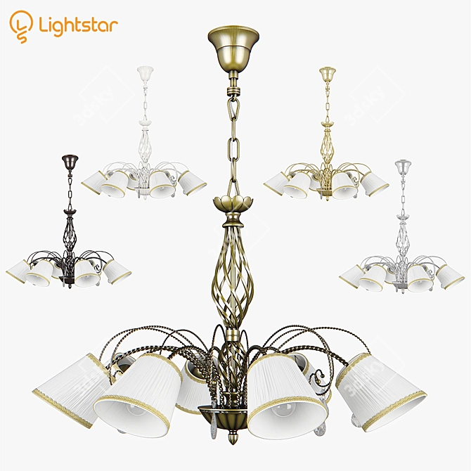 Elegant Esedra Lightstar Pendant 3D model image 1