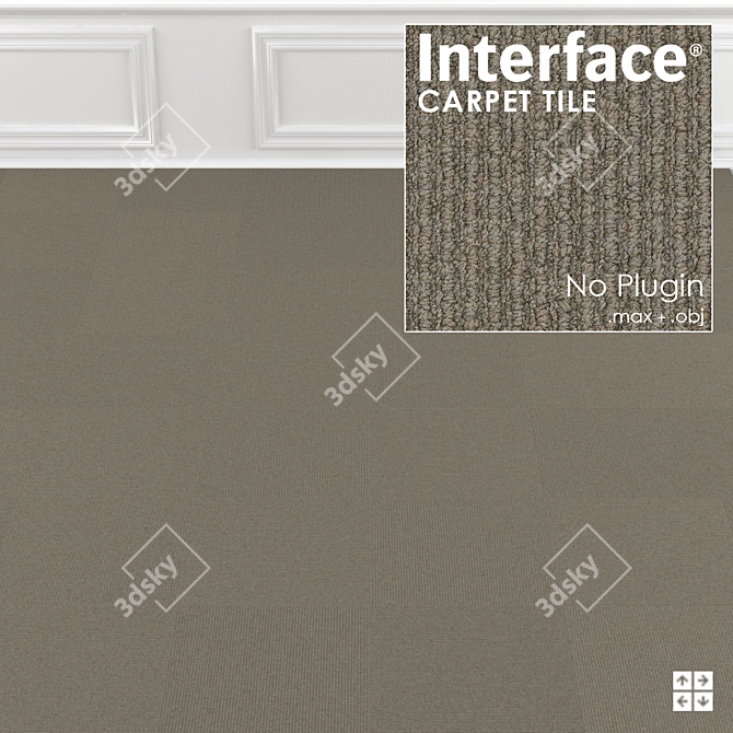 Urban Retreat Two: Versatile Texture Carpet Tiles 3D model image 3