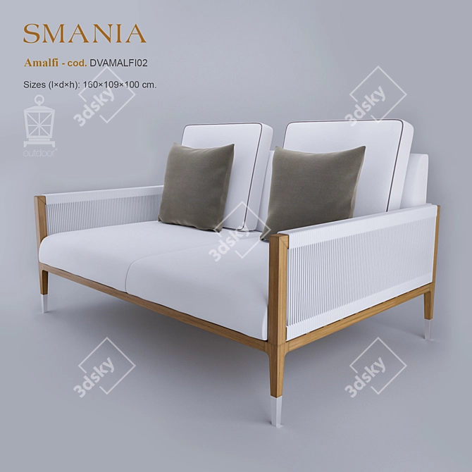Smania Amalfi Outdoor Sofa 3D model image 1