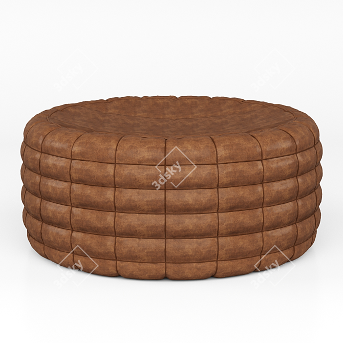 Mesh Ottoman: Unwrapped, 450 Seating Height 3D model image 1