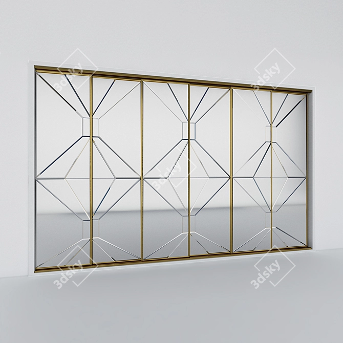 Title: Elegant Built-in Wardrobe 3D model image 1