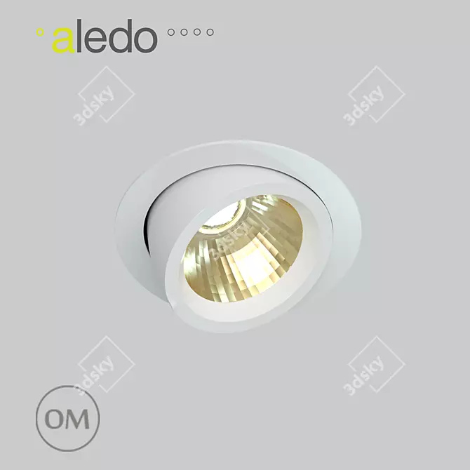 31W MUV: High-Quality LED Adjustable Recessed Light 3D model image 1