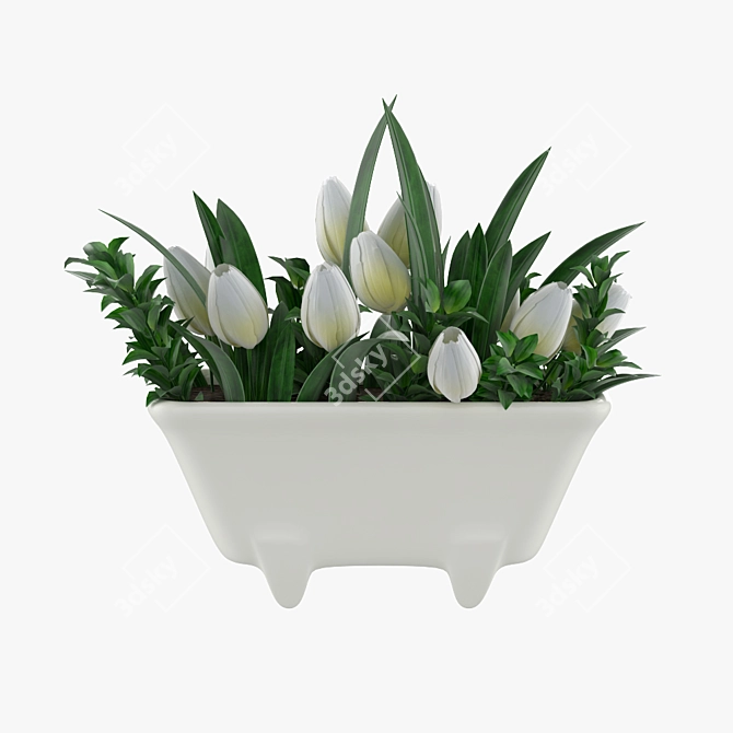 Tulip Bath Delight 3D model image 2