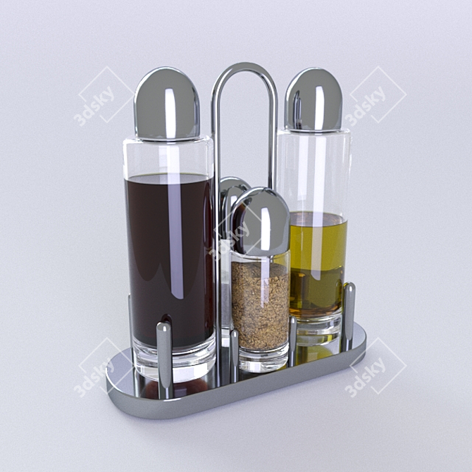 Elegant Spice Set by Alessi 3D model image 1