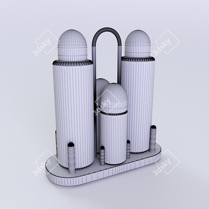 Elegant Spice Set by Alessi 3D model image 2