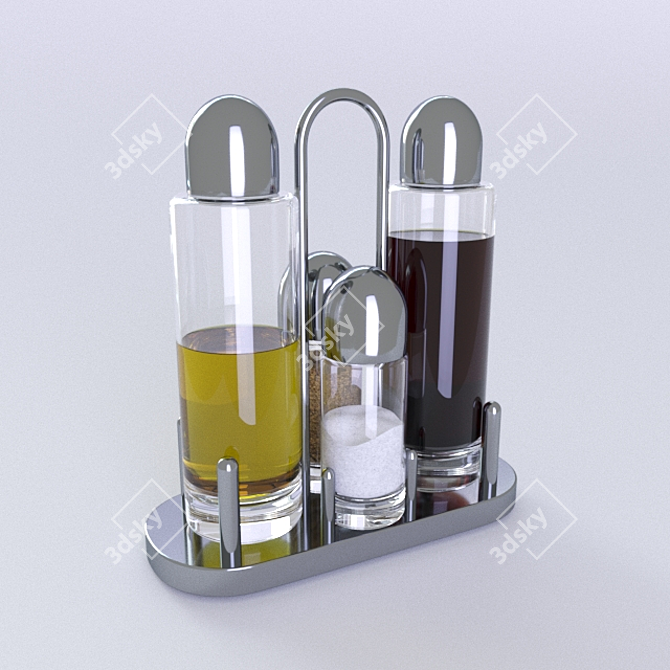 Elegant Spice Set by Alessi 3D model image 3