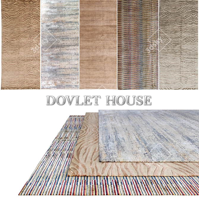 Luxury Dovlet House Carpets Set 3D model image 1