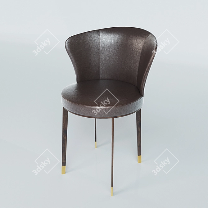 Elevate Your Space: Giorgetti Ode Chair 3D model image 1