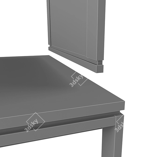 Bergen Wall Mirror & Table 3D model image 3