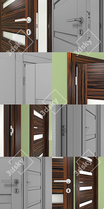 Italian Excellence: San Remo Door Collection 3D model image 3