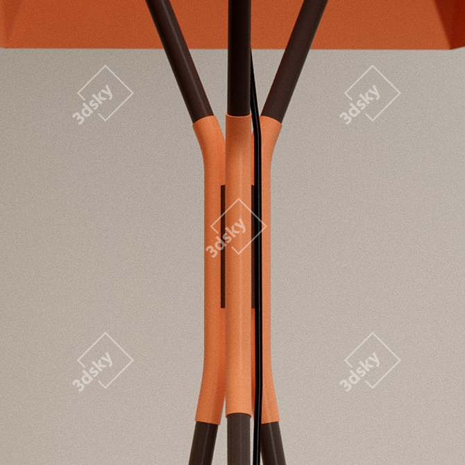 Stylish Tripod Floor Lamp 3D model image 3