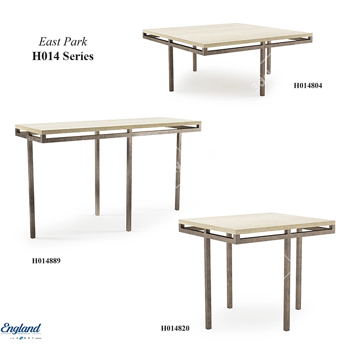 Premium East Park Tables: England Furniture's Finest 3D model image 1