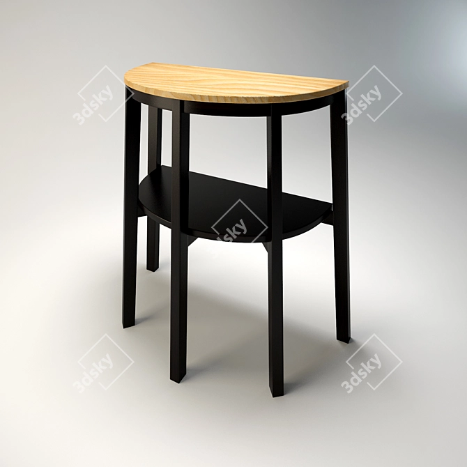 Multi-Functional Console Table 3D model image 1