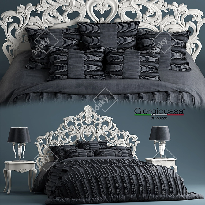 Venetian Memories Bed by Giorgio Casa 3D model image 1