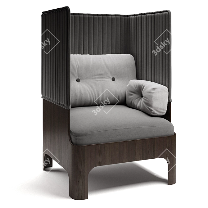 Stylish Blastation KOJA Easy Chair 3D model image 3