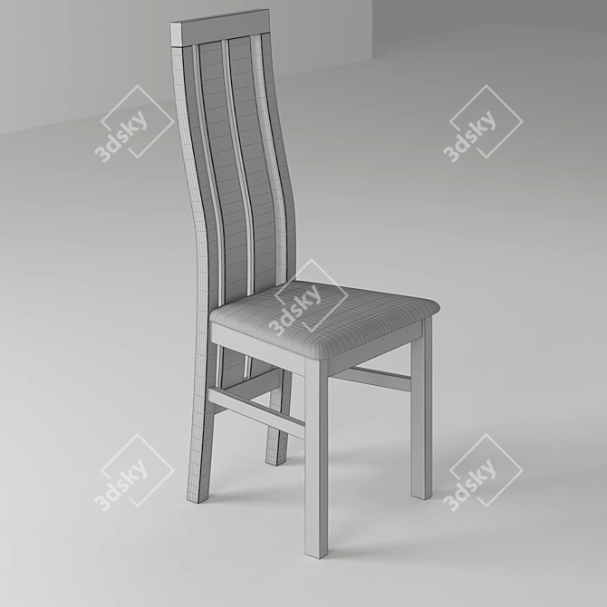 Title: Classic Oak Chair 2011 3D model image 2