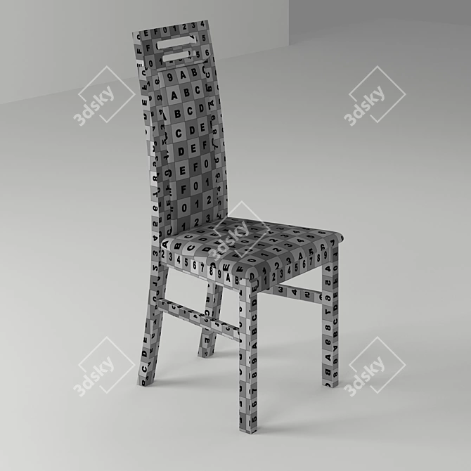 Oak Classic Chair - Elegant Design and Superior Craftsmanship 3D model image 3