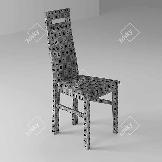 Classic Oak Chair 20 3D model image 3