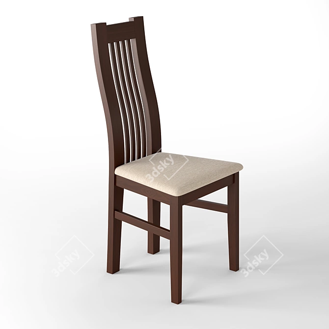 Elegant Oak Chair 2011 3D model image 1