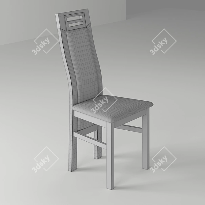 Classic Oak Chair 2011 3D model image 2