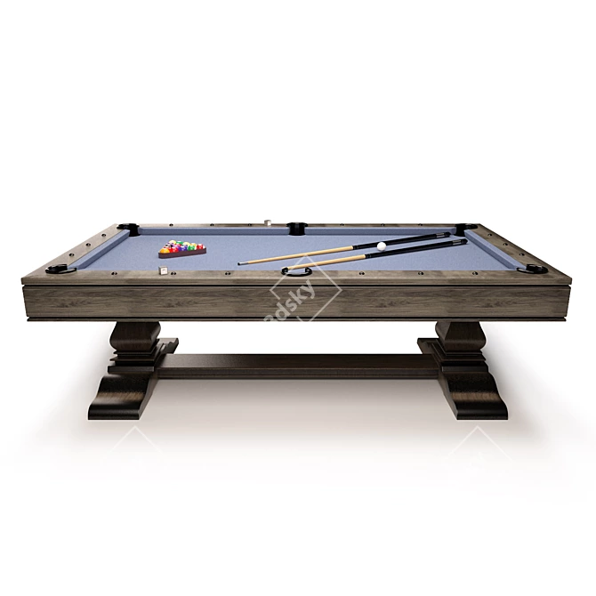 Huntley Pool Table: Authentic Style & High Quality 3D model image 2