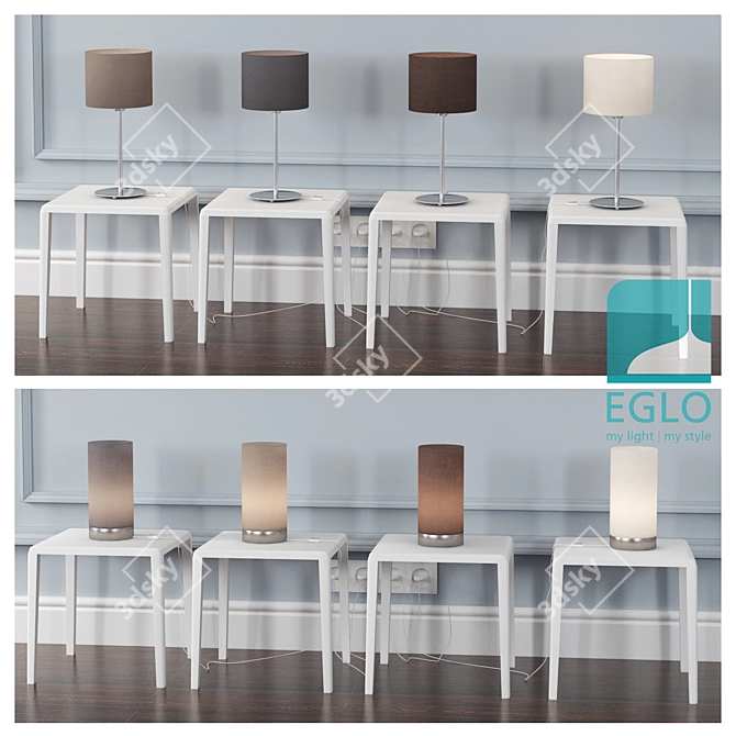 EGLO PASTERI Lighting Collection: Ceiling, Wall, Table 3D model image 2