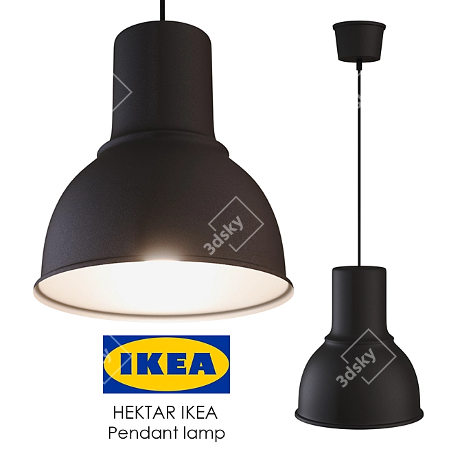 HEKTAR IKEA Pendant Lamp: Modern Design, Perfect for Dining Areas 3D model image 1