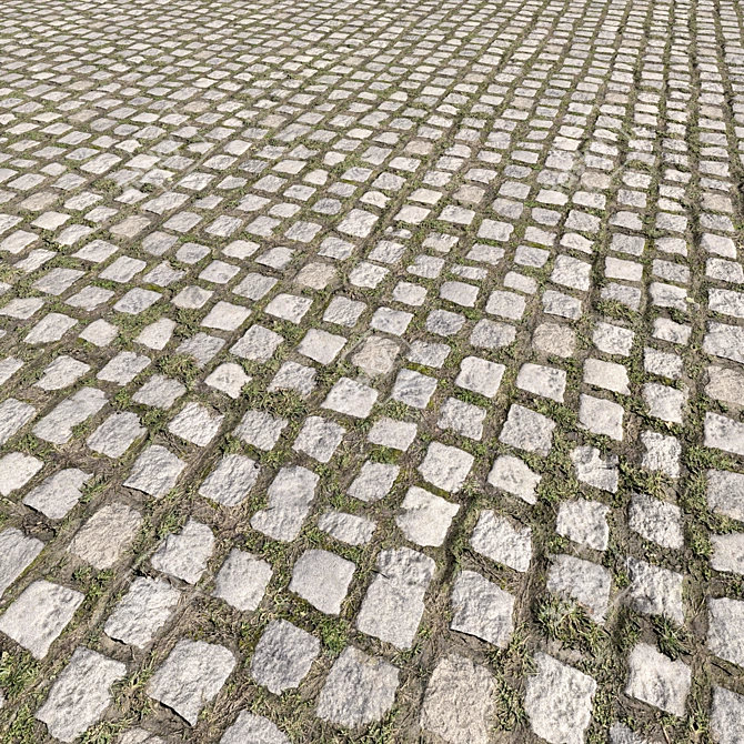 Corona Cobblestone Material: Textures 4k with Multi-Effects 3D model image 1