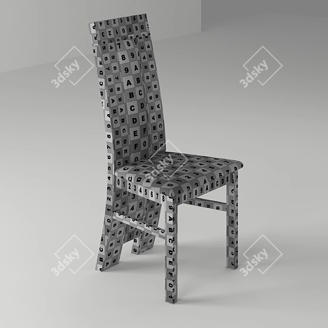 Oak Classic Chair - Stylish and Timeless 3D model image 3