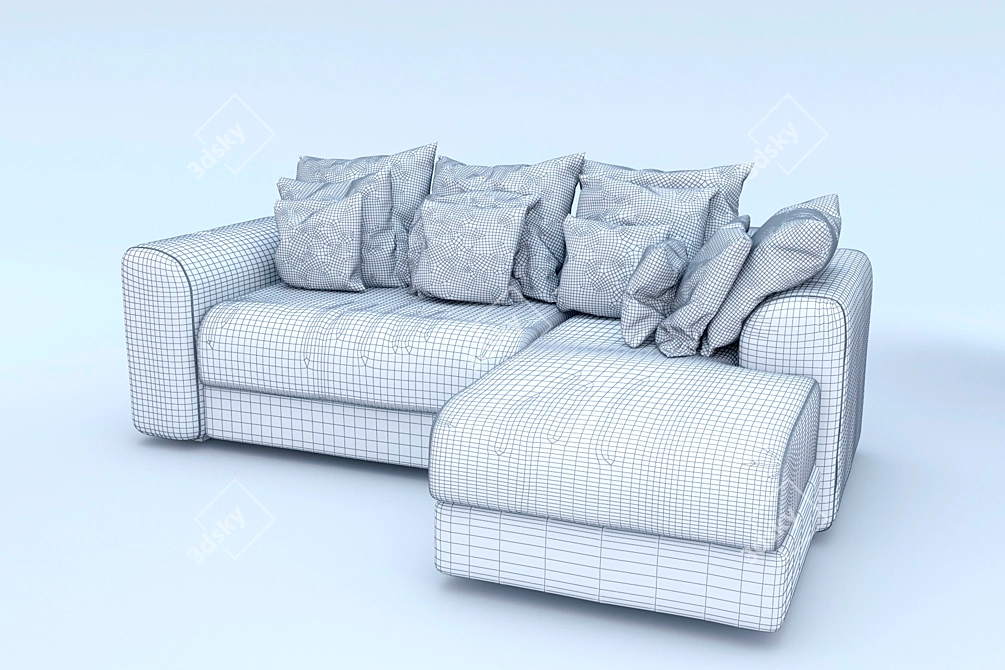 Madison Corner Sofa: Right Corner Design 3D model image 2