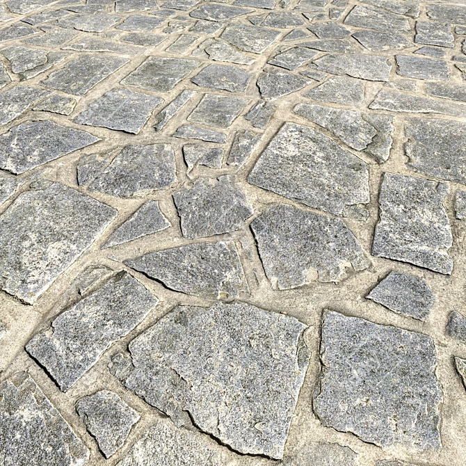 CobbleStone Corona Material: 4k Textures 3D model image 1