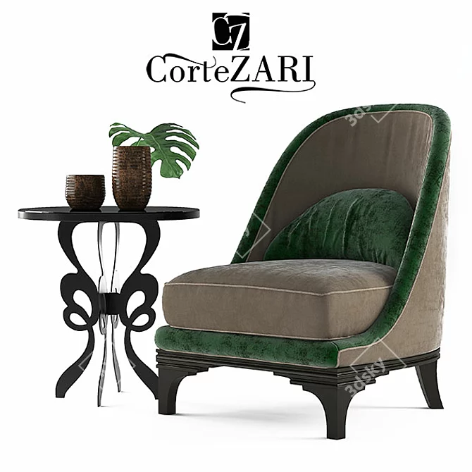 Classic Elegance: Cortezari Duke & Celine 3D model image 1