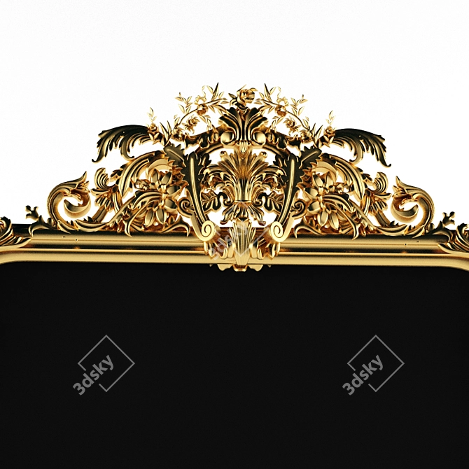 Regal English Georgian Mirror 3D model image 2