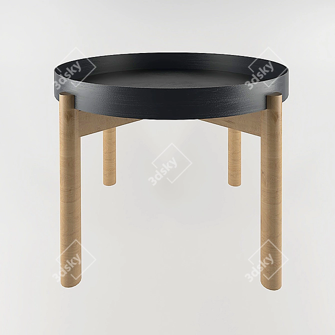 Stylish YPPERLIG Coffee Table by IKEA 3D model image 1