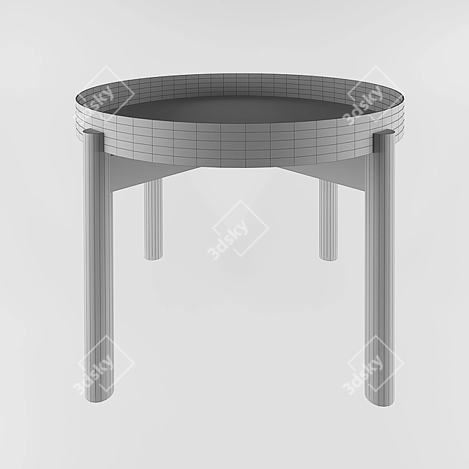 Stylish YPPERLIG Coffee Table by IKEA 3D model image 2