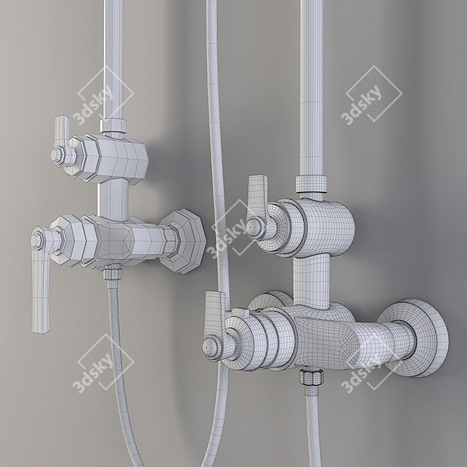 Cezares Liberty Shower Column (CD-01/CD-T-01) 3D model image 3