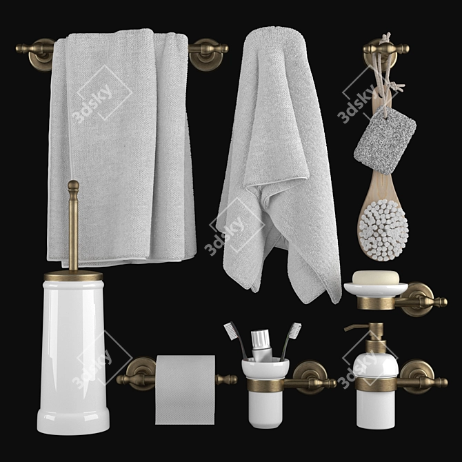 Title: Migliore Mirella - Premium Bathroom Accessories 3D model image 1