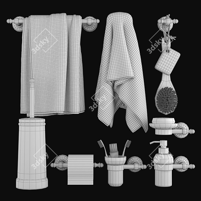 Title: Migliore Mirella - Premium Bathroom Accessories 3D model image 3