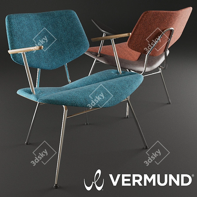Cozy Lounge Chair - Vermund VL135 3D model image 1