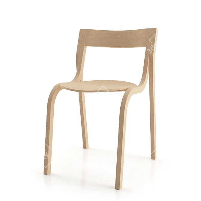 Elegant Konrad Chair  3D model image 1