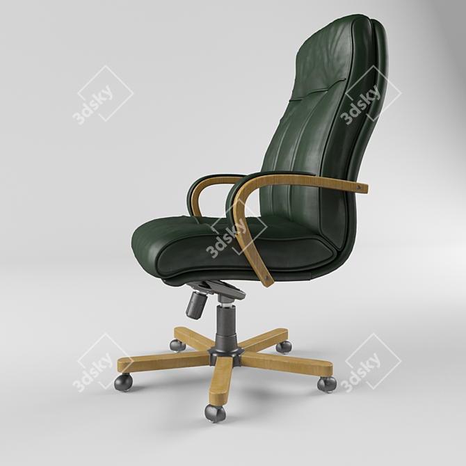 Boss D100 Executive Chair - Luxurious Comfort 3D model image 2