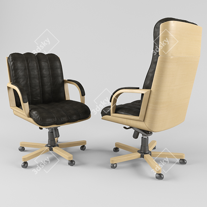 Classic Executive Chair- Bonn 3D model image 2