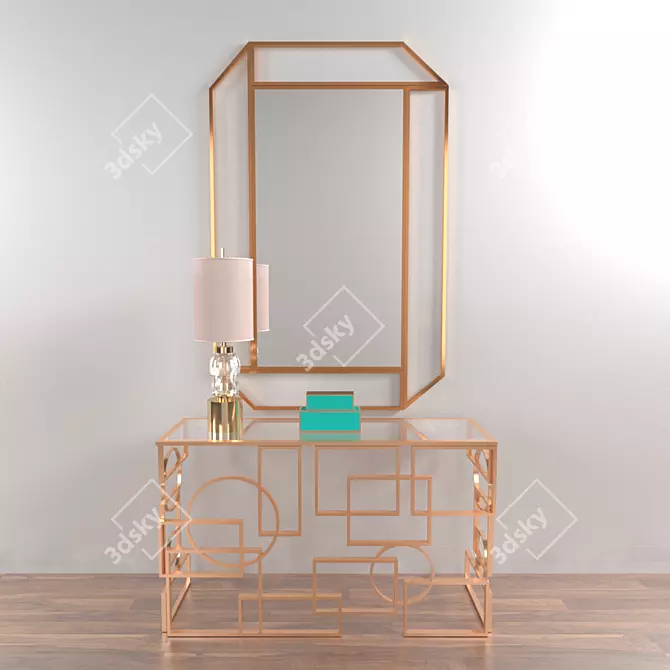Elegant Accent Furniture Set 3D model image 1