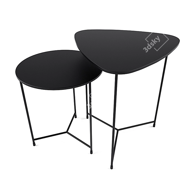 Air 45 & Air 55: Modern Mini Tables 3D model image 1