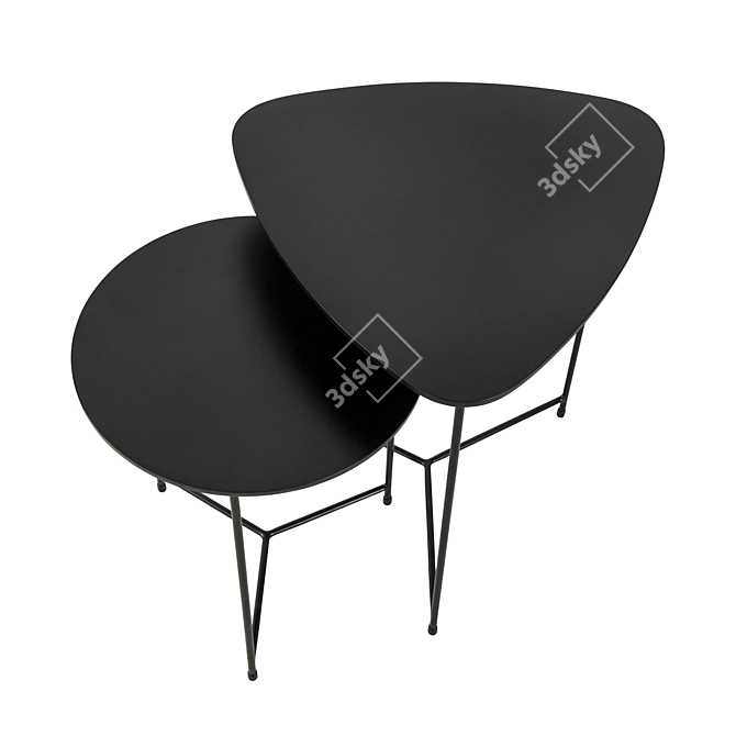 Air 45 & Air 55: Modern Mini Tables 3D model image 3