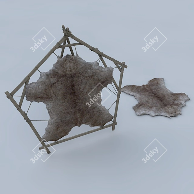 Authentic Russian Bear Skin 3D model image 1