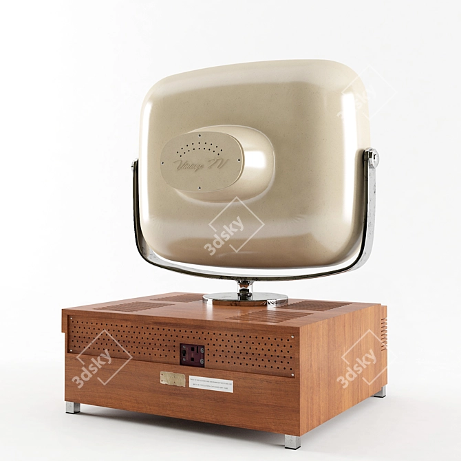 Retro TV Set
Classic Television
Old-School TV
Vintage Television
Nostalgic TV 3D model image 2